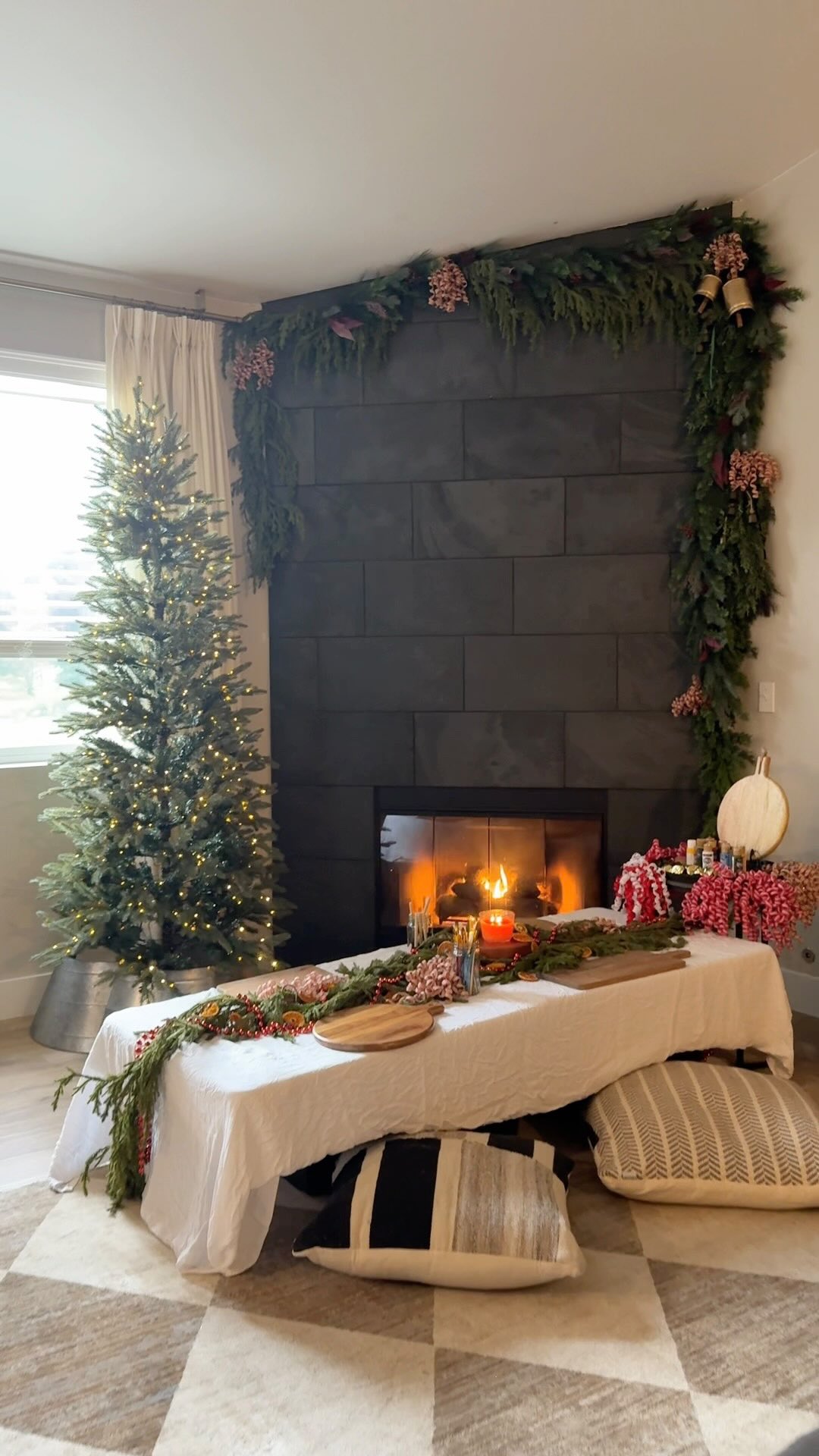 Instagram post by @gatheratthebooths for Glade. Caption reads: #ad Painted cutting boards for girls’ night!!....