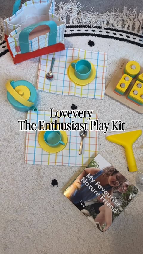 Instagram post by @tashtarren for Lovevery. Caption reads: Ad | Lovevery 

Toys that encourage new skills,....