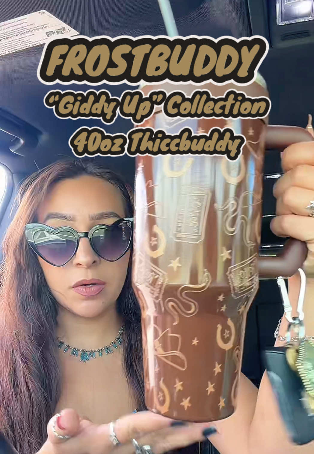 TikTok post by @jandelbosque for Frost Buddy. Caption reads: YOU NEED A @Frost Buddy THICCBUDDY 🤎🤠 Go get....