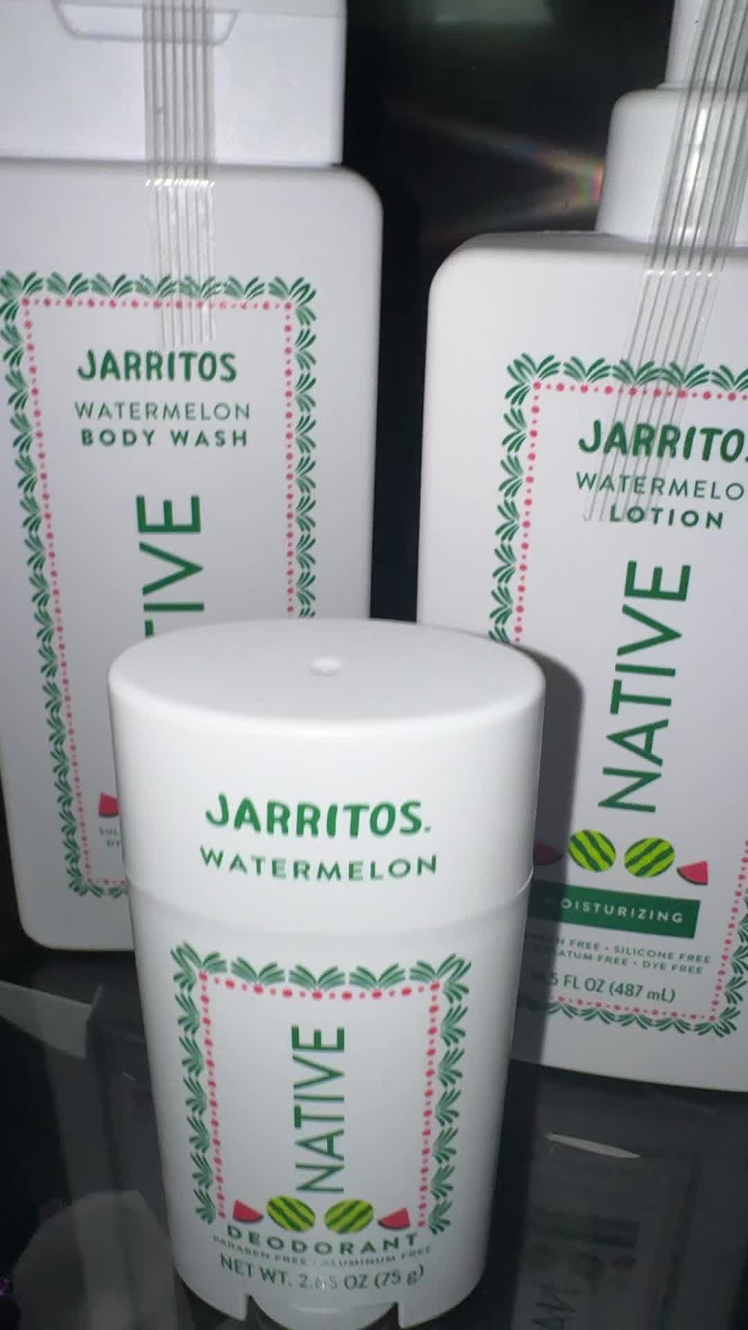 TikTok post by an influencer for Native. Caption reads: @Native Watermelon 🍉🍉 #fyp [...].
