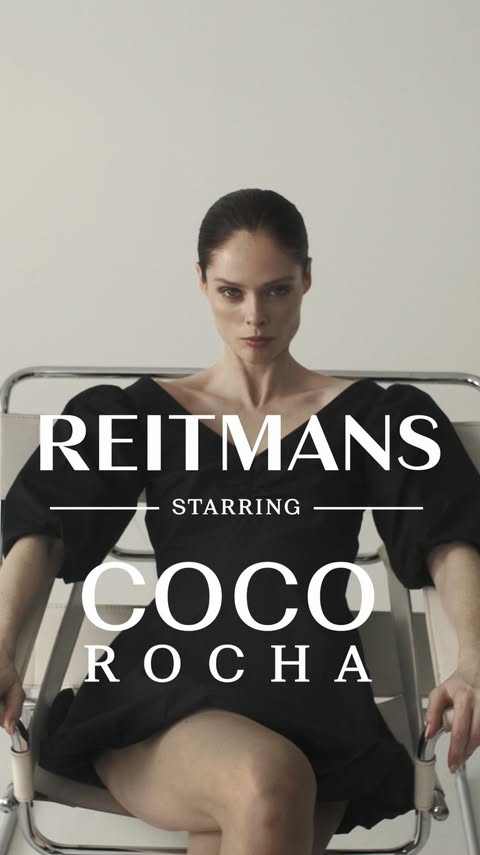 Instagram post by @cocorocha for Reitmans. Caption reads: [...] in the making! So proud to be part of....