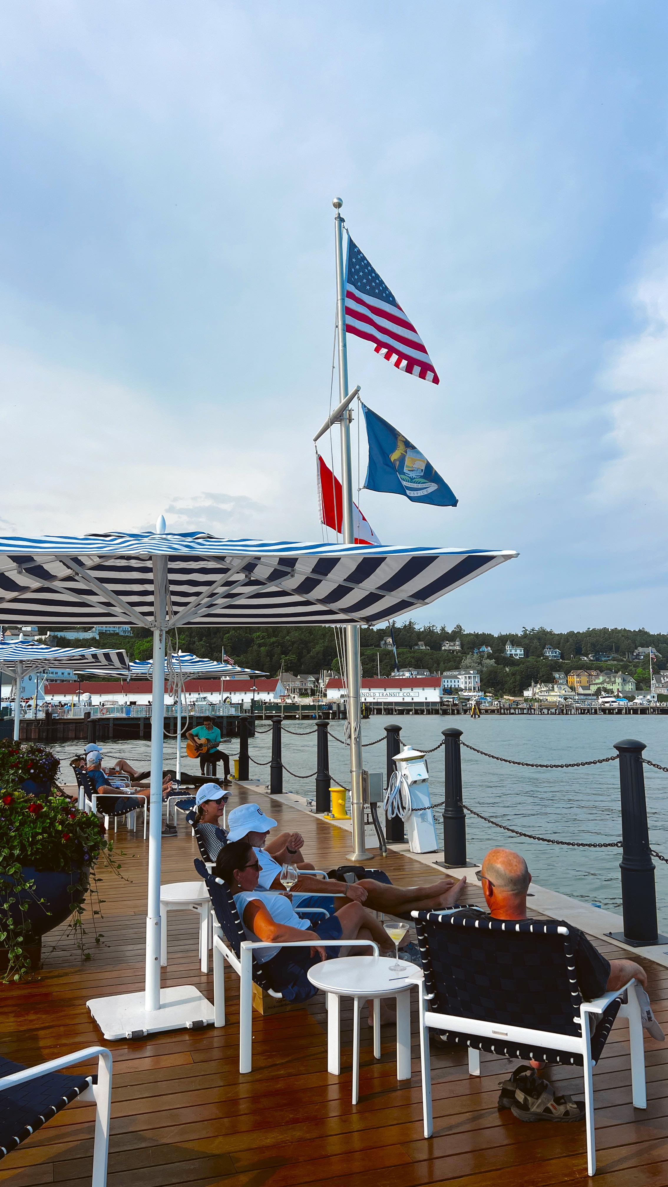 Instagram post by @wearetravelgirls for Pure Michigan. Caption reads: Did you know the Midwest has an island?!🤯⬇️

No....