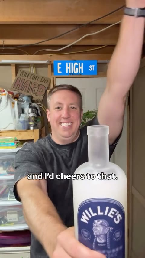 Instagram post by @milehighshuffler for Drink Willie's. Caption reads: Dad shift with @drinkwillies code MILEHIGH.