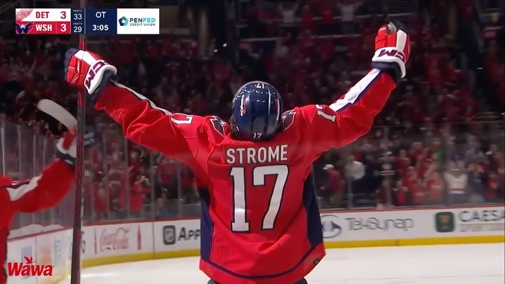Instagram post by @capitals for WAWA. Caption reads: The best moments of March, presented by @wawa.
