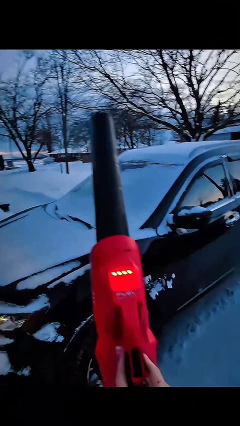 Instagram post by @milwaukee_tool_addict for Milwaukee Tool. Caption reads: The @milwaukeetool M18 Dual Battery Leaf blower is....