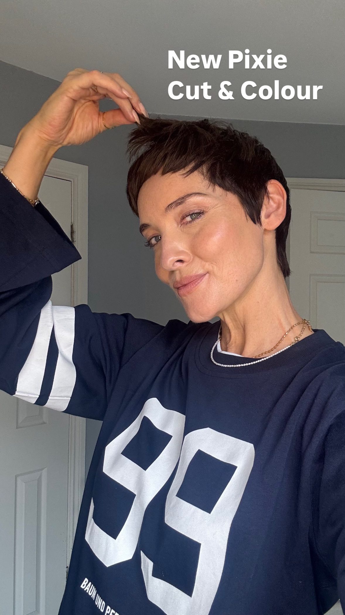 Instagram post by @paulaprice_ for Ghd Hair. Caption reads: New Pixie Cut & Colour #pixie360

Haircut & Colour....
