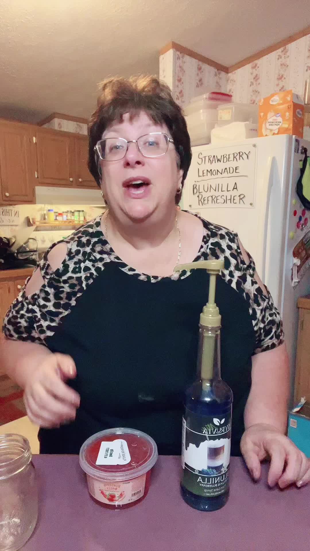 TikTok post by @jrob1155 for Syruvia. Caption reads: Create your new favorite beverage using these....