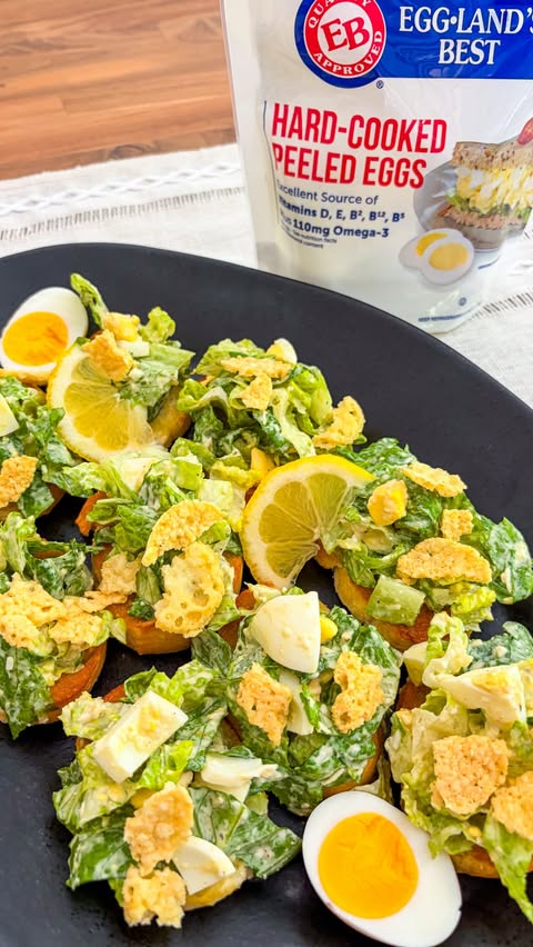 Instagram post by @tastefullygrace for Eggland's Best. Caption reads: [...] The dressing is creamyyy and chopped....