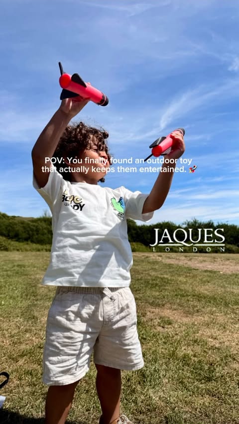 Instagram post by @temikaskye__ for Jaques of London. Caption reads: [...] 💚 The Rapid Rocket Launcher from....