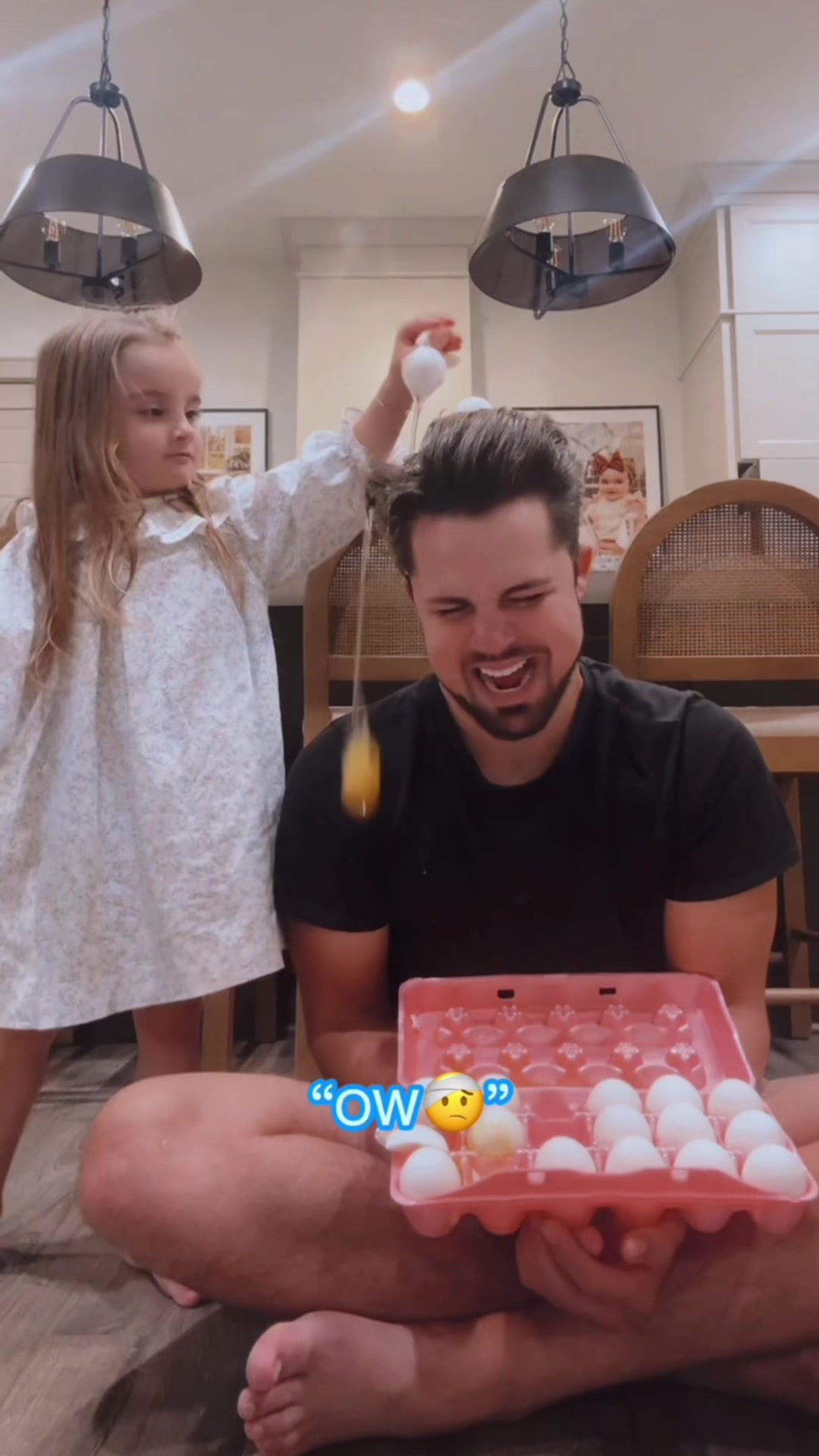 TikTok post by @thechurcofamily for Roborock. Caption reads: We absolutely love our Roborock F25GT. It picks up....