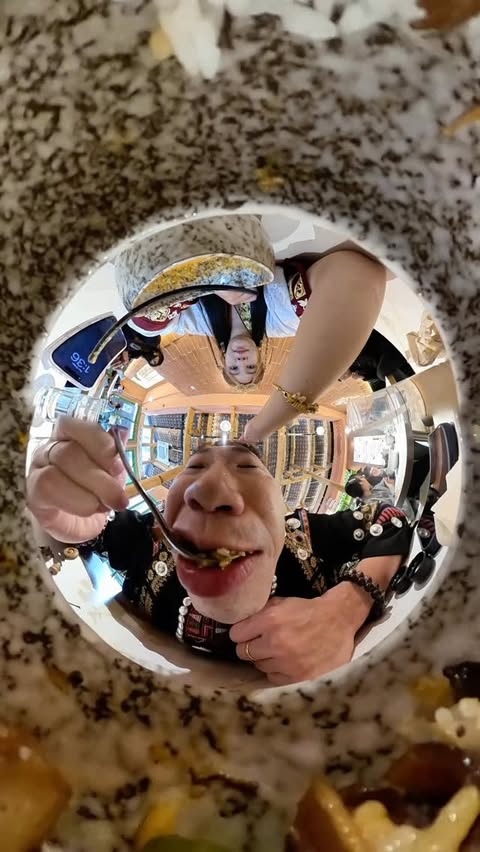 Instagram post by @kai_theory for GoPro. Caption reads: 这餐吃得特别香🥘

@gopro @gopromysg 

#GoProMAX2....