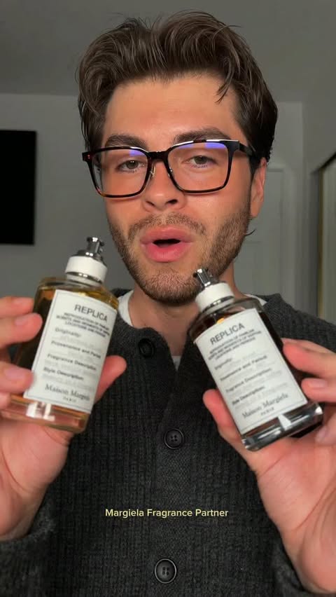 Instagram post by @benesqueda for Maison Margiela Fragrances. Caption reads: [...] kind of scents you remember by....