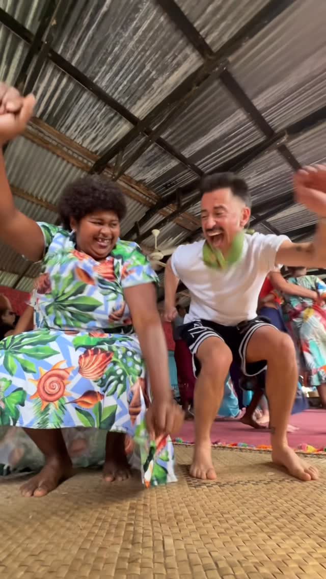 Instagram post by @lukeandsassyscott for Jetstar NZ. Caption reads: BULA!! Our first ever international holiday WITH....