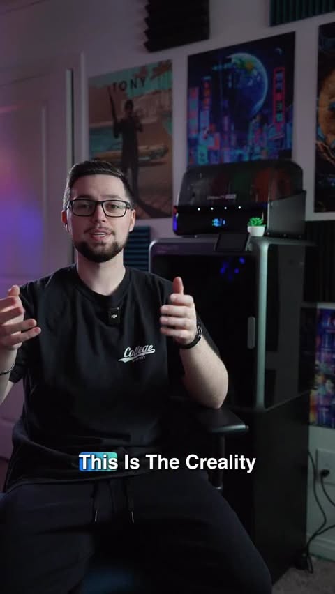 Instagram post by @deanwethers for Creality. Caption reads: This is the @creality3d K2 Pro Combo with CFS and....