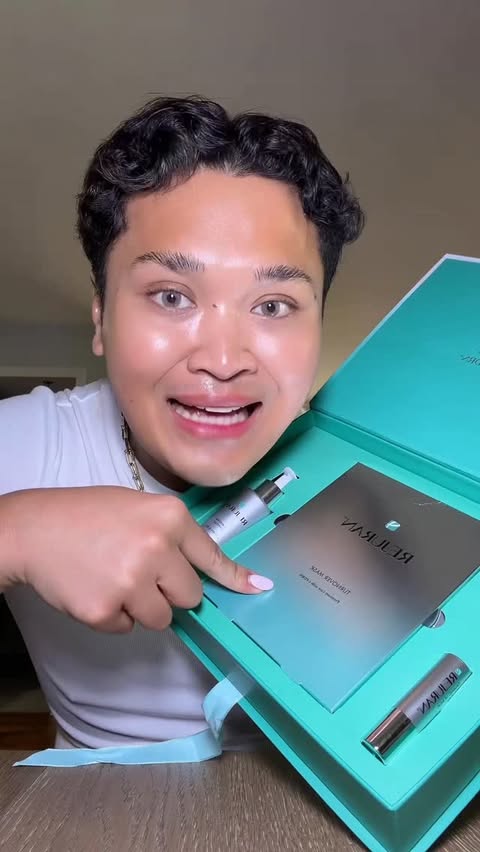 Instagram post by @seananthonyv for Rejuran. Caption reads: [...] ATE with this one!! My skin LOVES it!!....