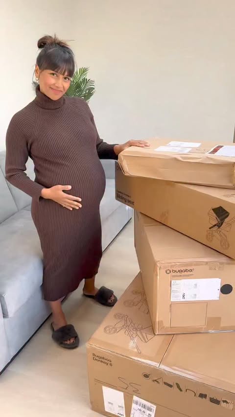 Instagram post by @popthatmumma for Bugaboo. Caption reads: [...] excited for this next chapter 🥹🤍 Our....
