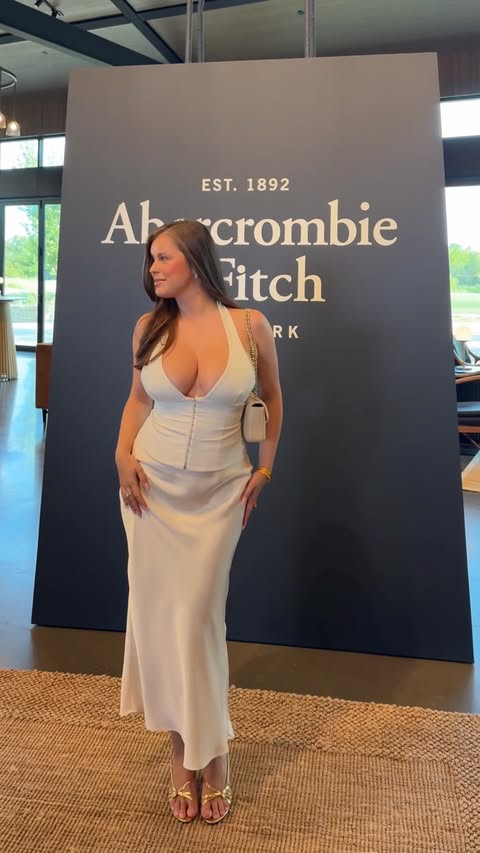 Instagram post by @anastasia_shtompel for LTK. Caption reads: @abercrombie welcome party at @shop.ltk creator....