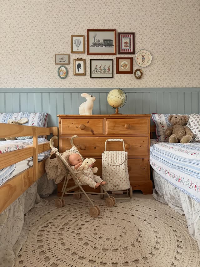Instagram post by @at_home_in_the_hayward for Mabel & Fox. Caption reads: AD| Gradually we’ve been collecting pieces for our....
