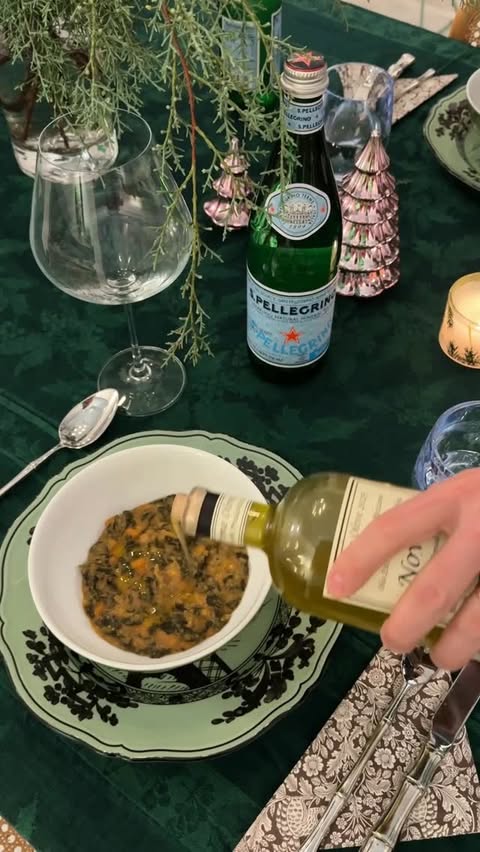 Instagram post by @jess.einaudi for Sanpellegrino. Caption reads: When my in-laws are in town, we’re all on Italian....