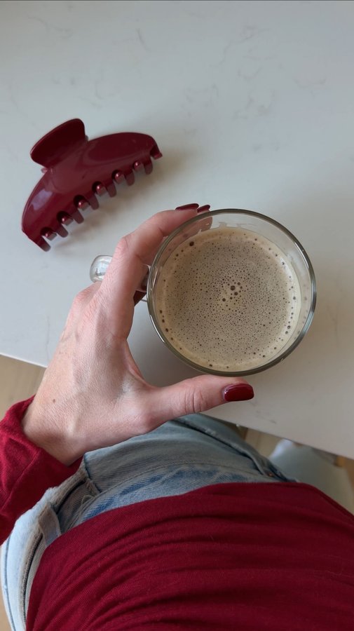 Instagram post by @brookemason for Keurig. Caption reads: #ad The new @keurig K-Crema Coffee Maker makes my....