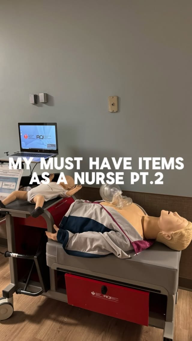 Instagram post by @nurse.maddi for MDF Instruments. Caption reads: my favorite items part 2 🥽🦋🩺 hope you enjoy xo....