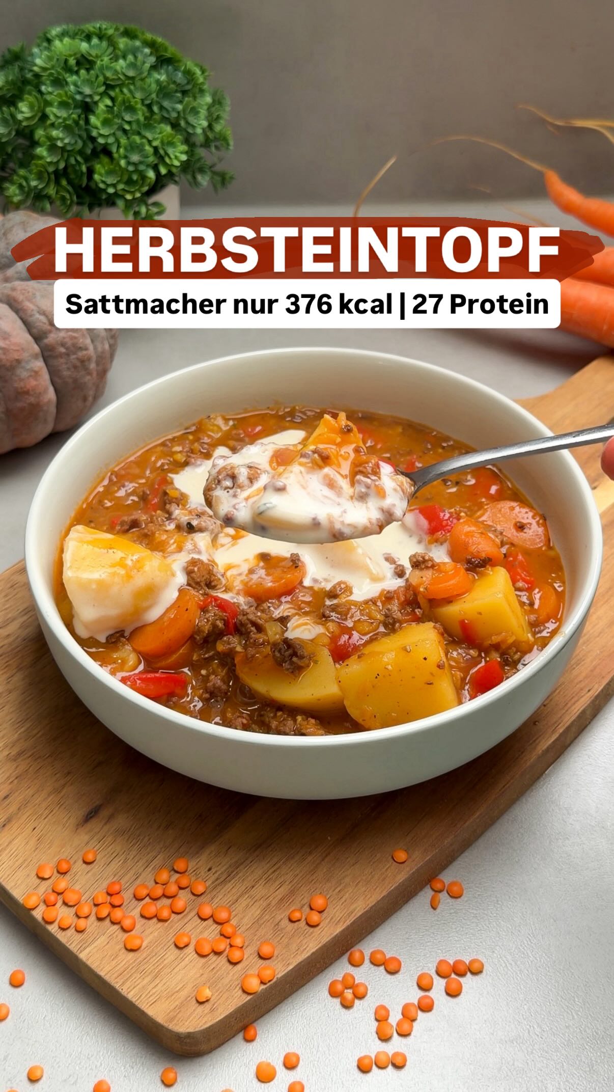 Instagram post by @gourmet_leicht for More Nutrition. Caption reads: [...] du immer maximal bei @morenutrition.de und....