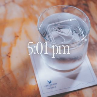 Instagram post by @sunday.scaries for Grey Goose. Caption reads: happy hour starts… now. @greygoose....
