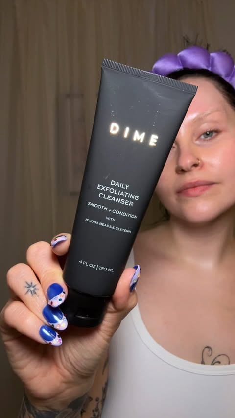 Instagram post by @theglowscout for DIME. Caption reads: [...] cleanser, like this new one from....