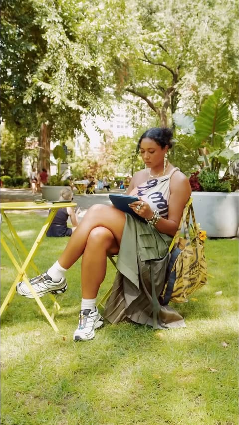 Instagram post by @yeshidesigns for Foot Locker. Caption reads: [...] bouquets and the lavender lemonade.....