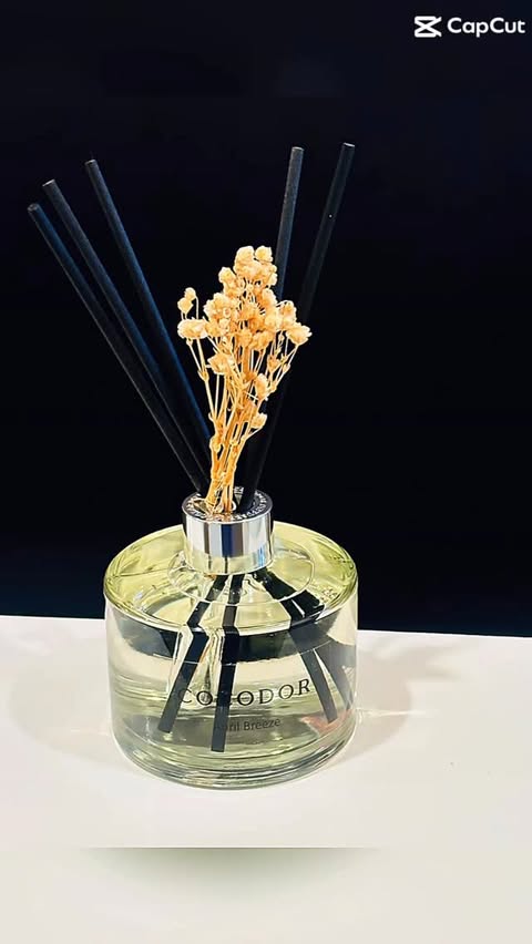 Instagram post by @territime0 for Cocodor. Caption reads: April Breeze Reed Diffuser set by @cocodor.global....