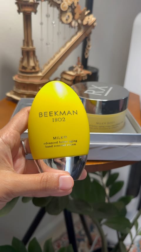 Instagram post by @marvelmom1 for Beekman 1802. Caption reads: [...] just for your face 💛🧬 Meet the NEW....