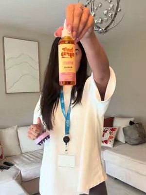 TikTok post by @user00026099 for Hair Syrup. Caption reads: Hair care journey 🥲 @Hair Syrup.
