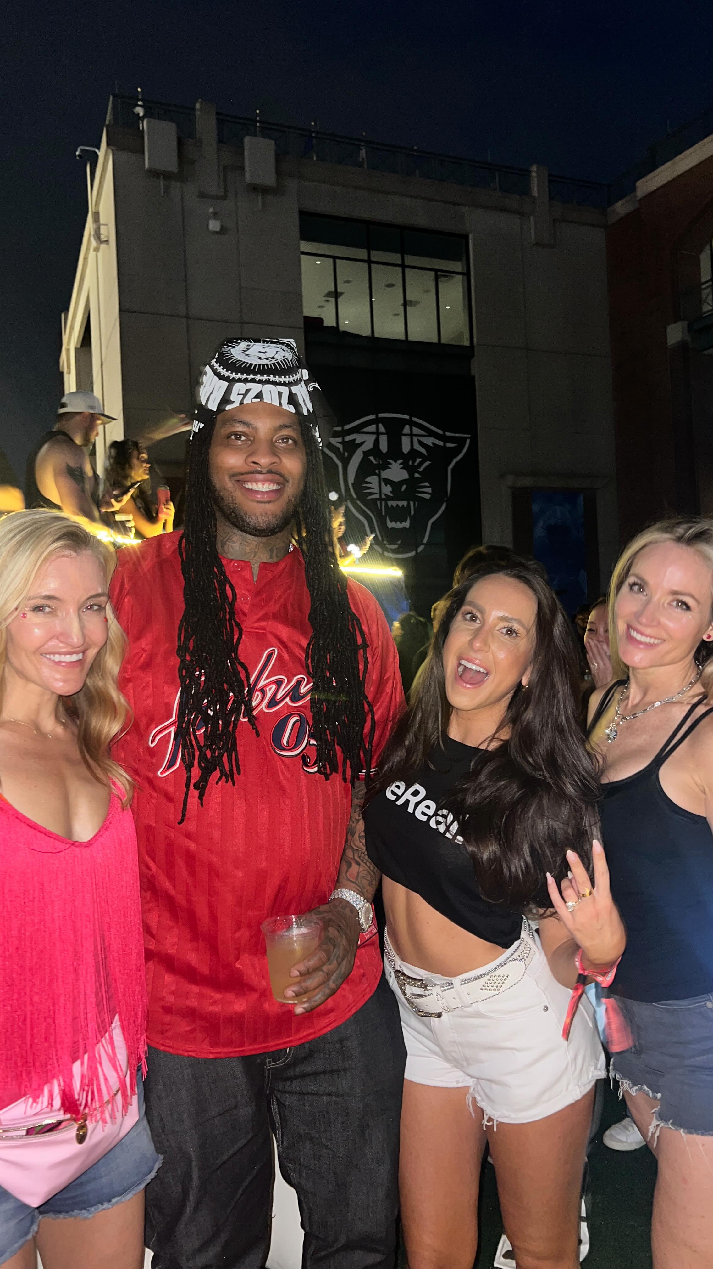 Instagram post by @thekatwritesbooks for InfluenceHer Collective. Caption reads: Sometimes work looks like this and I once again am....