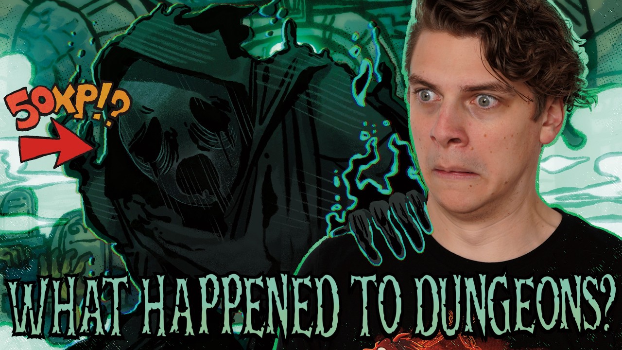 YouTube post by @zachthebold for Rocket Money. Caption reads: Modern D&D Doesn't Know What A Dungeon Is.