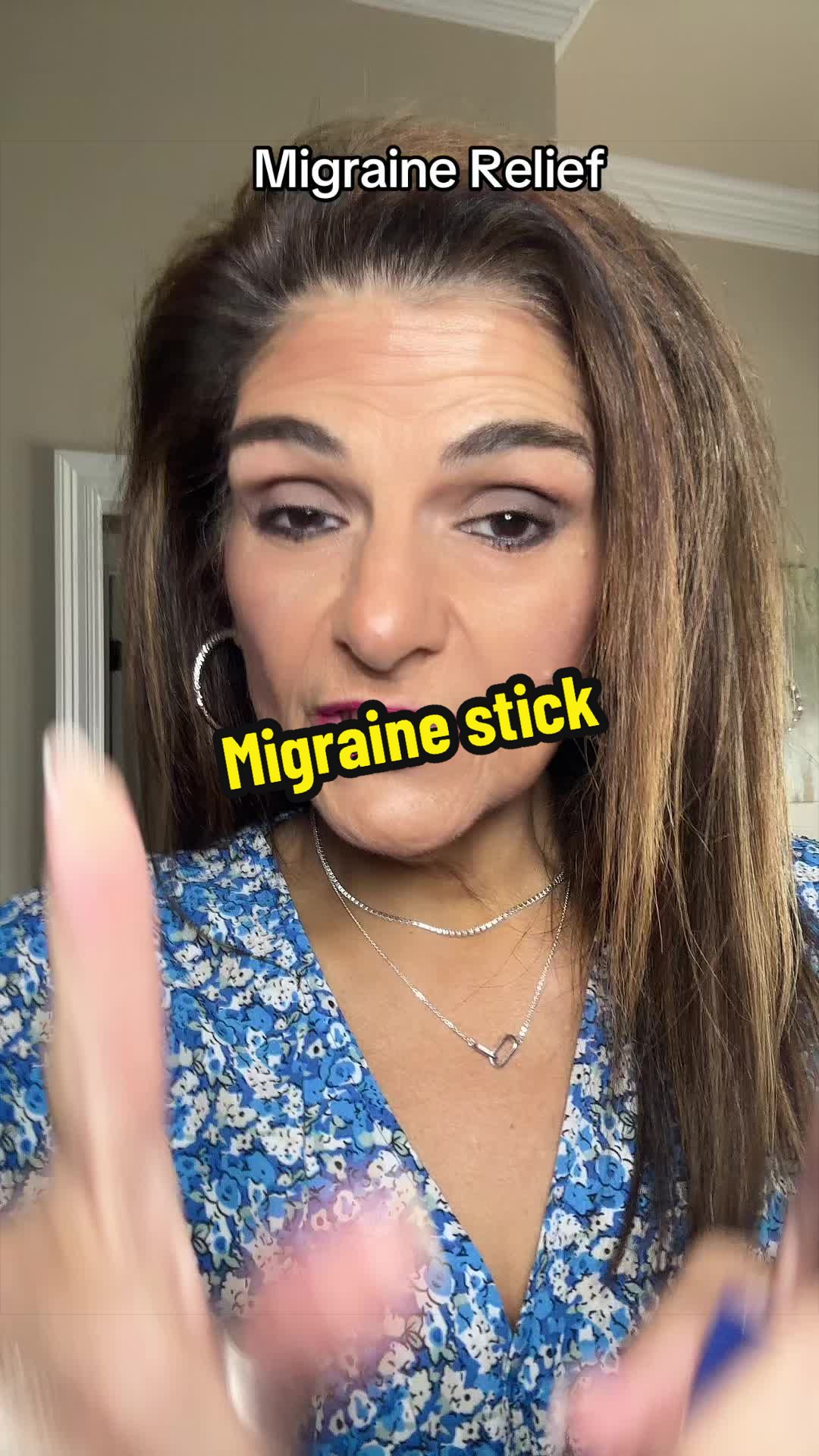 TikTok post by @avon.n.angela for Migrastil. Caption reads: Migrastil Aromatherapy [...].