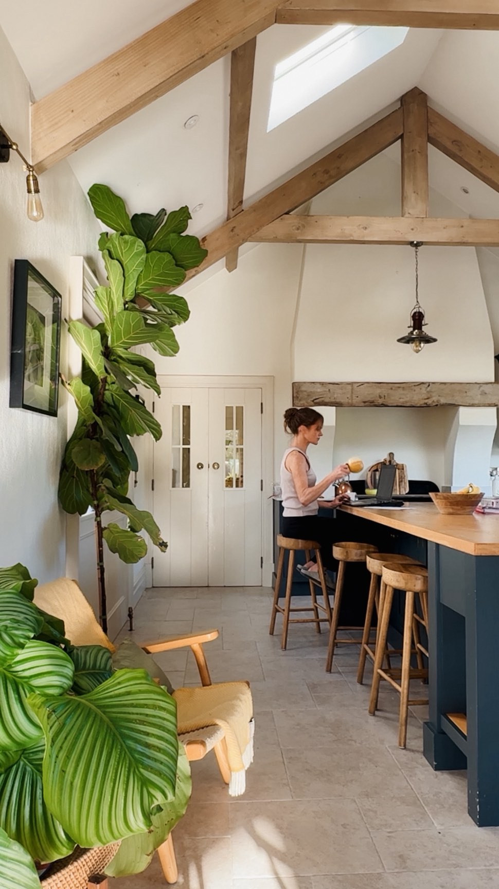 Instagram post by @carolinehassett_ for Revive Active. Caption reads: [...] years I’ve started every day with....