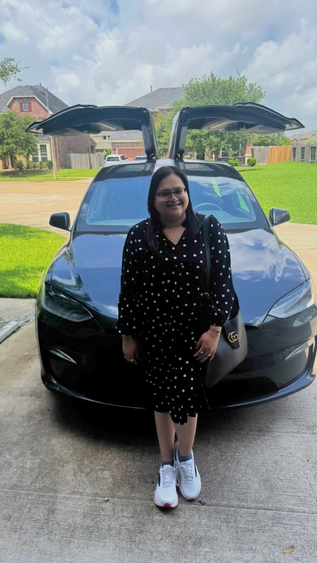 Instagram post by @nshrivas for Tesla. Caption reads: ~ Thanks to @teslamotors and @ps_itsagoodlife for....