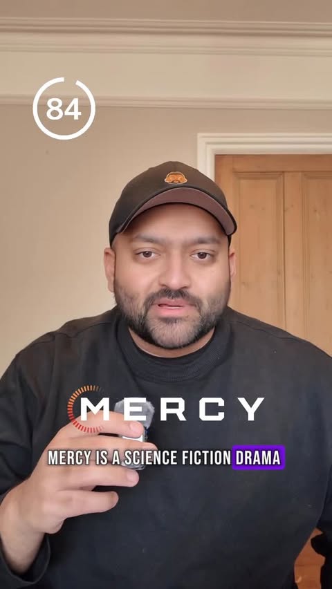 Instagram post by @mayplaystv for Sony Pictures. Caption reads: #ad Mercy is an exhilarating cinema experience and....
