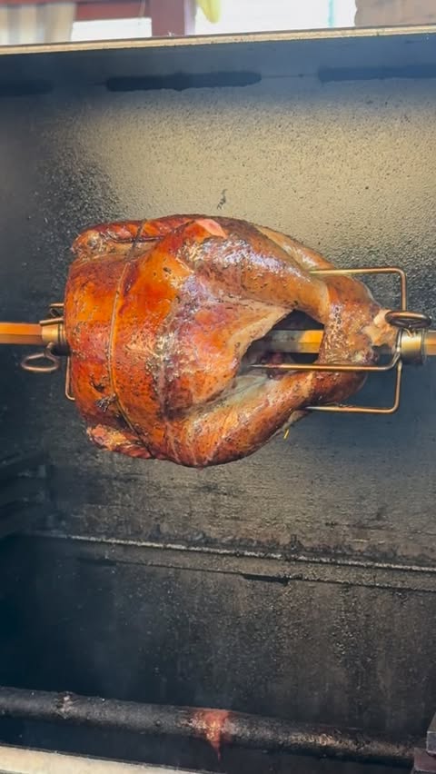 Instagram post by @lonestargrillzandfabrication for ThermoWorks. Caption reads: Yep,‎ it’s‎ another‎ turkey‎ recipe‎ video.‎ Only‎....