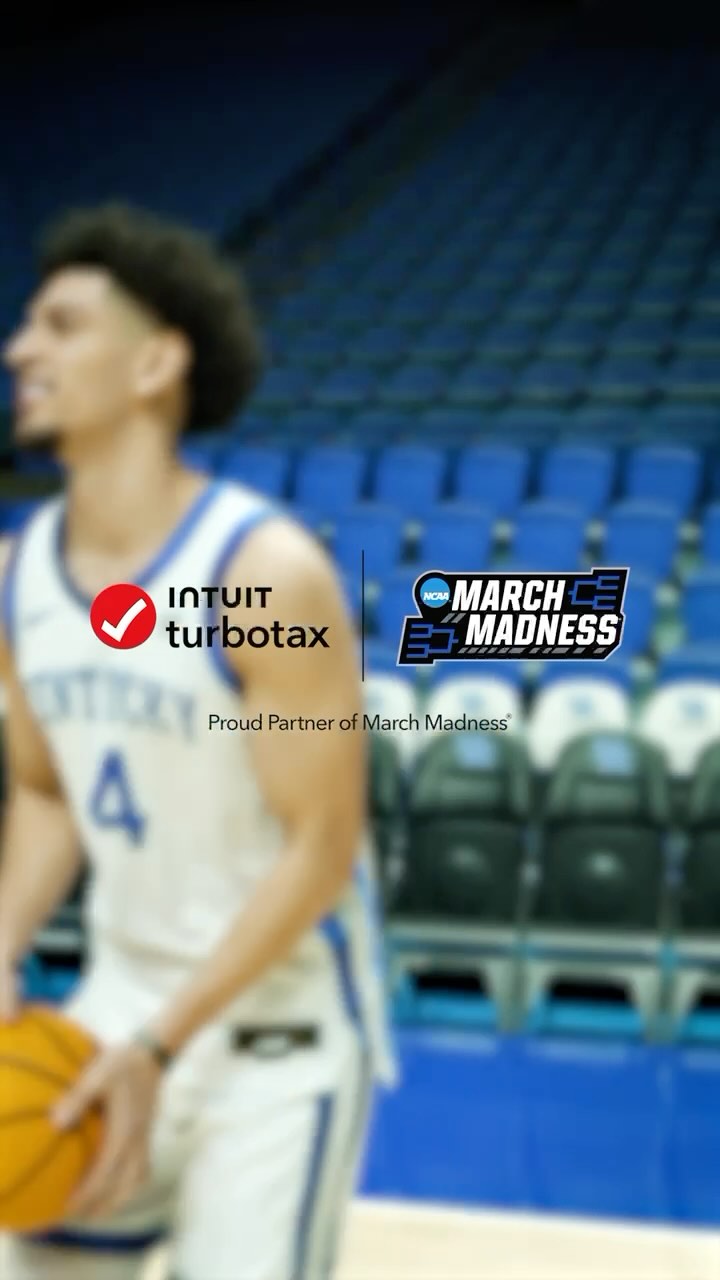 Instagram post by @kobybrea for Turbotax. Caption reads: Don’t pick between watching the games or going....