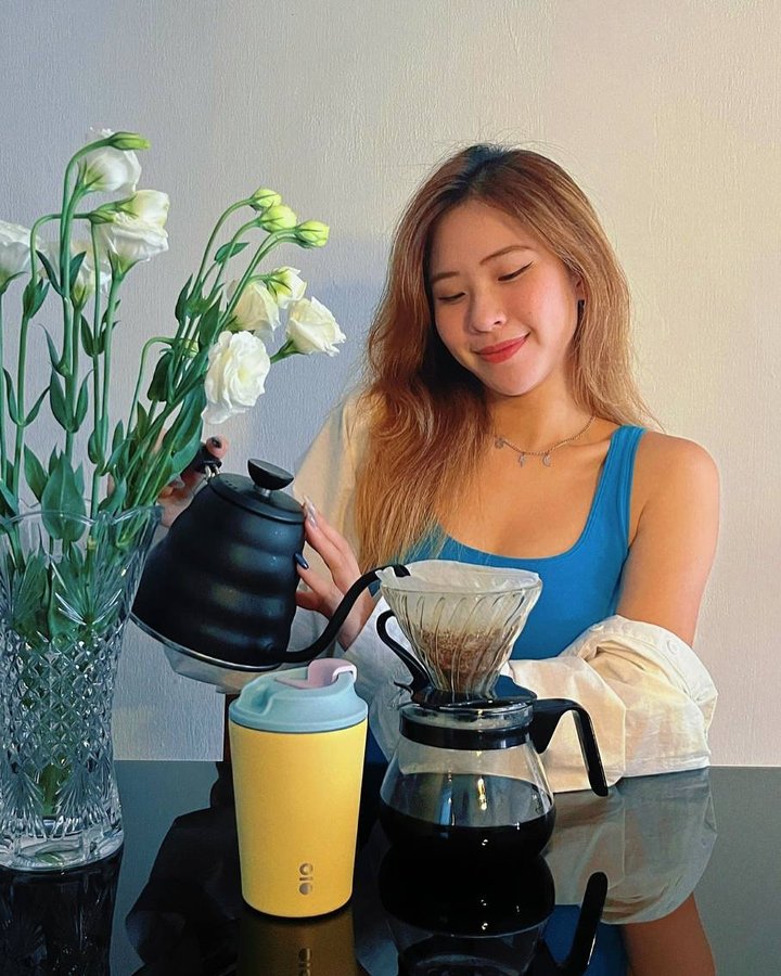 Instagram post by @nicolettecallie for MONTIGO. Caption reads: [...] moments and that perfect cup of coffee,....