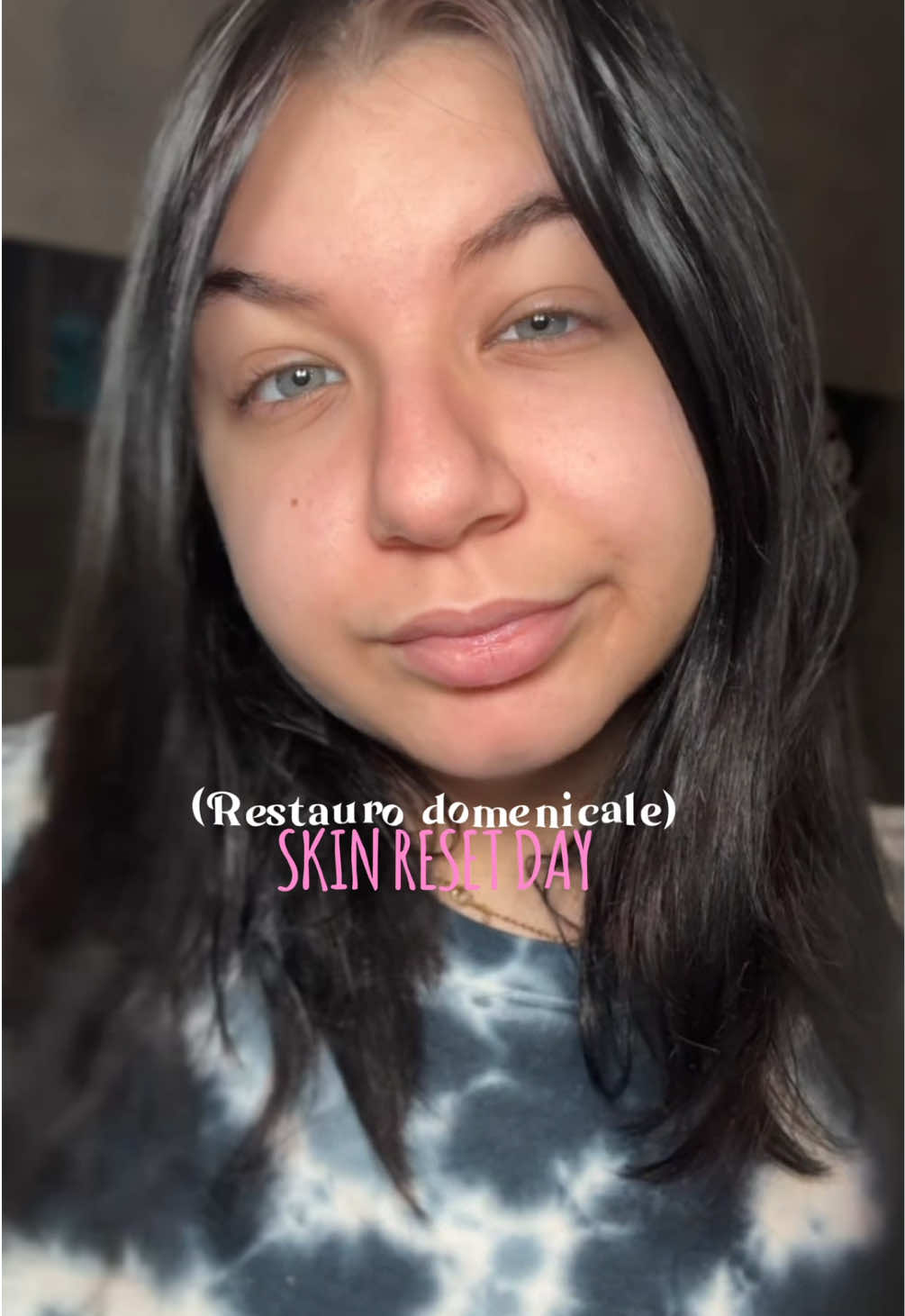 TikTok post by @silviarondella for garnieritalia. Caption reads: skin reset day🫧 @garnieritalia @SHEIN Italy @넘버즈인....