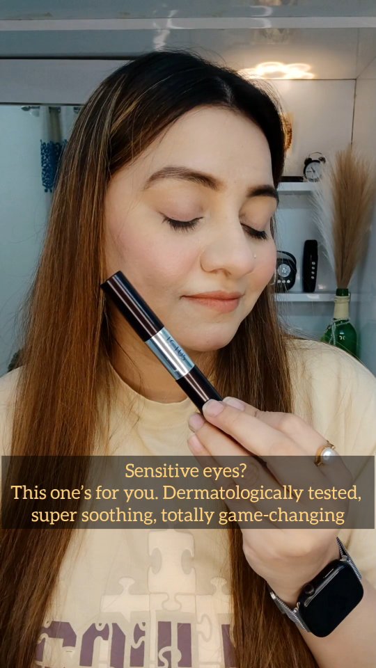 Instagram post by @exquisite_quratinz for Lotus Herbals. Caption reads: #freegift Sensitive eyes? This one’s for you.....