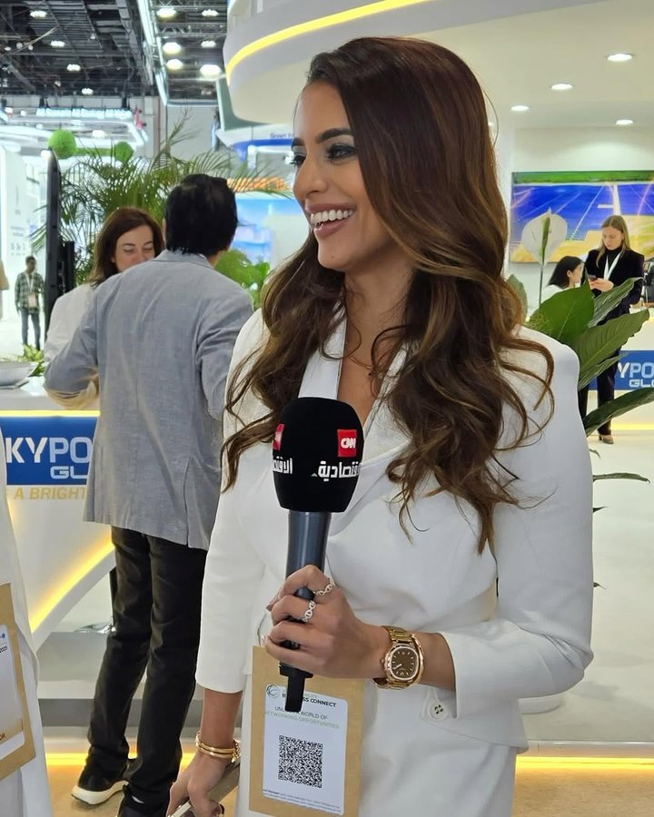 Instagram post by @anabedouina for Elisabetta Franchi. Caption reads: Sustainability isn’t just about investment—it’s....