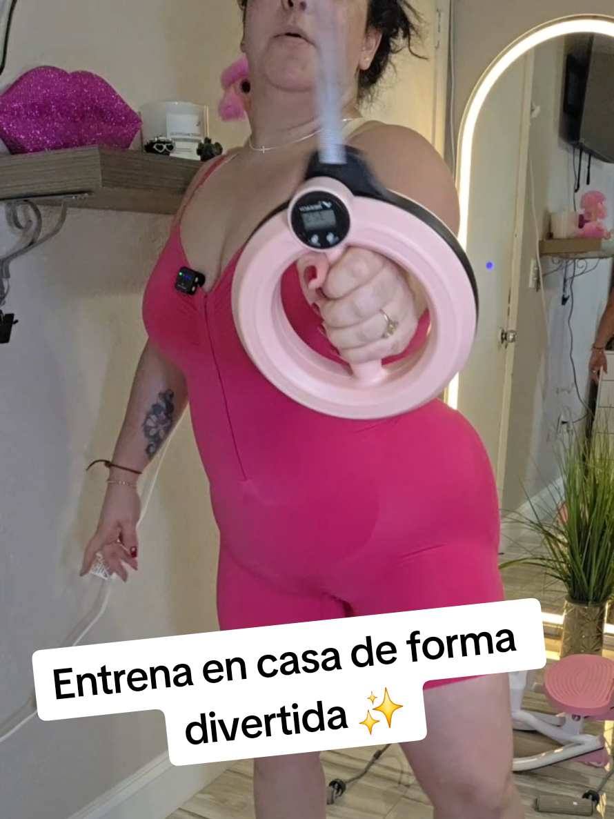 TikTok post by @yelena325 for Merach Fitness. Caption reads: [...] #Merach #FitLife #StrongArms @Merach fitness.