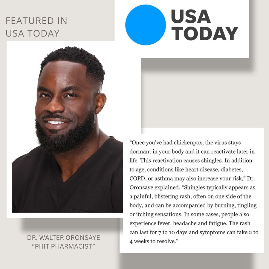Instagram post by @myphitpharmacist for USA TODAY. Caption reads: I’m honored to be featured in USA Today @usatoday....
