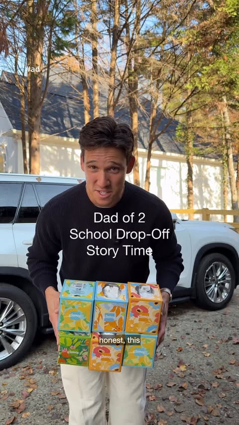 Instagram post by @zach_webber_ for Kleenex. Caption reads: #ad I will not forget the @kleenex Lotion Tissues....