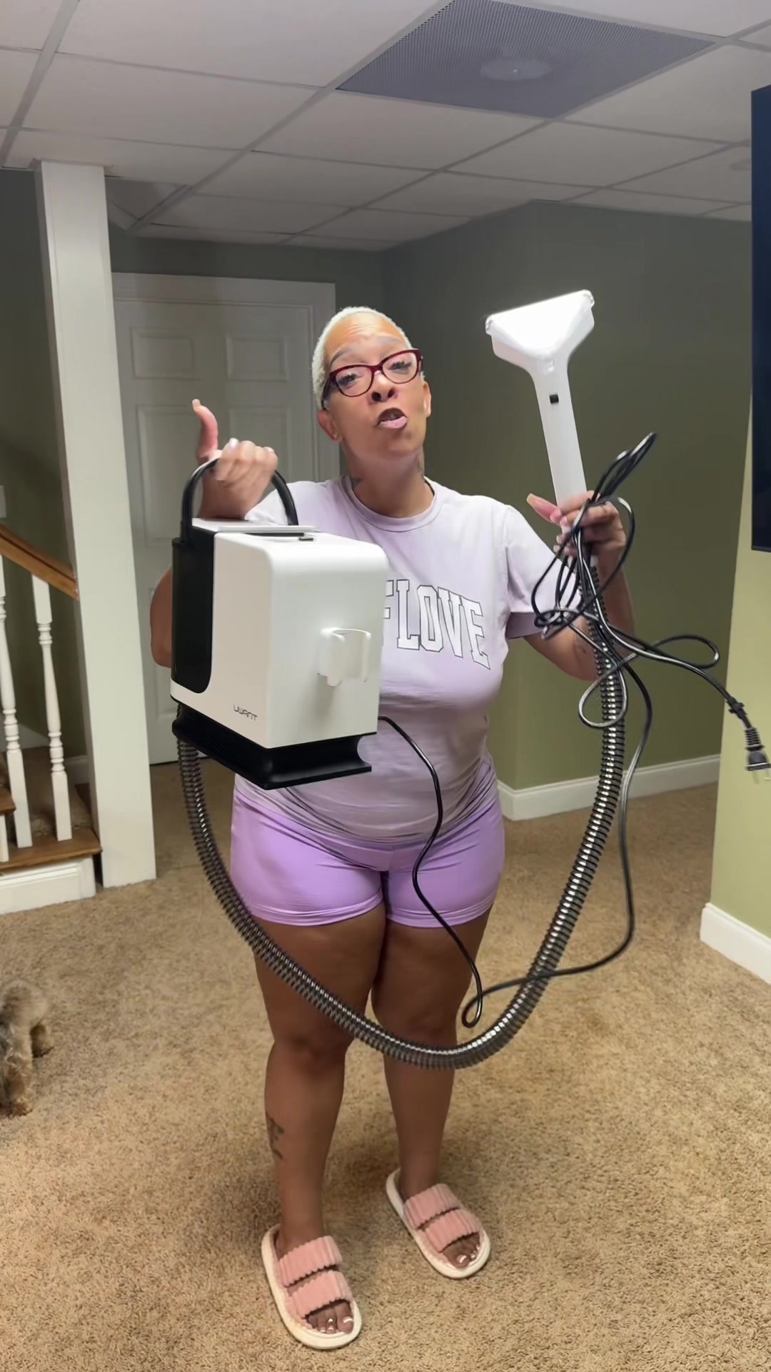 TikTok post by @k.lala104 for Uwant Clean. Caption reads: This @Uwant Clean is about to save me SO much....