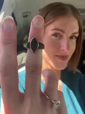 TikTok post by @breezypleazy for Rinfit. Caption reads: @Rinfit Rings are seriously all I wear to work!....