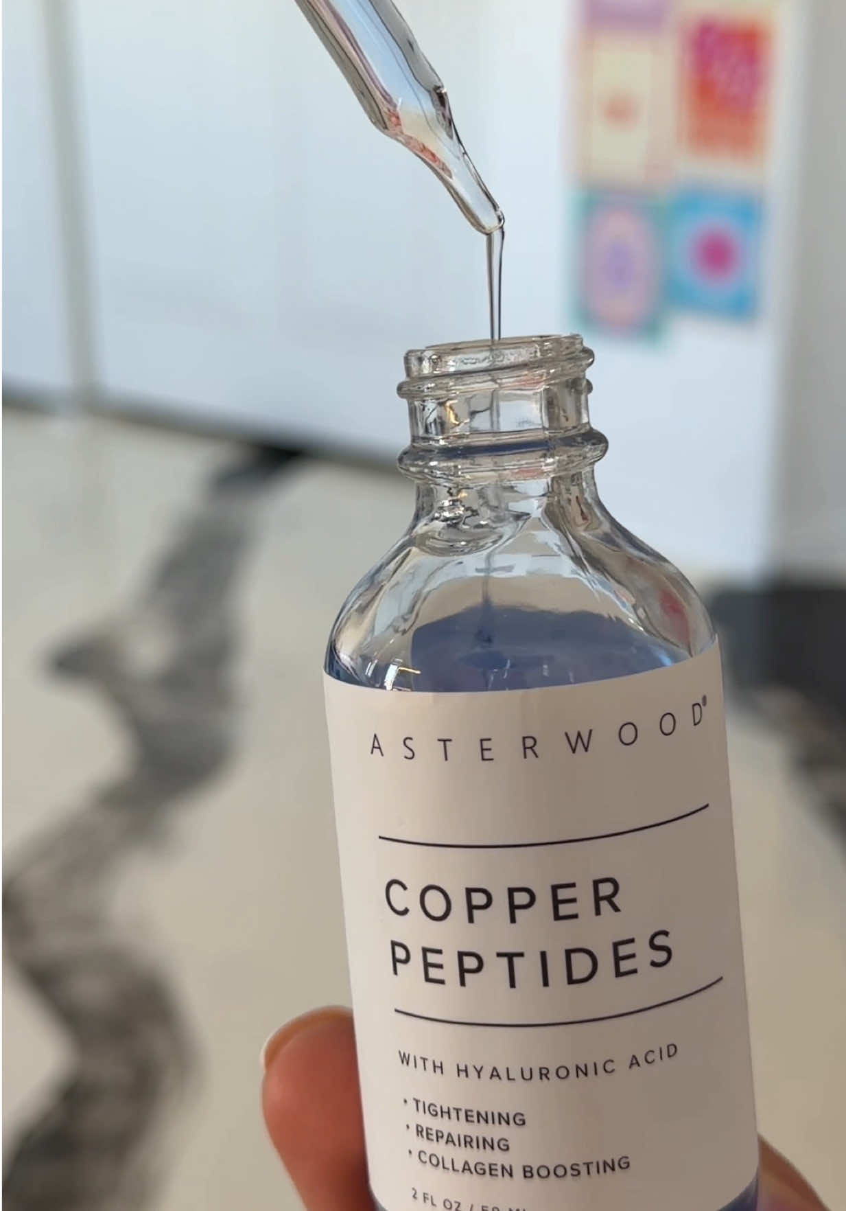 TikTok post by @yarielizgomez for Asterwood Beauty. Caption reads: @Asterwood 🤍🫧 #skincare #skincaretips....